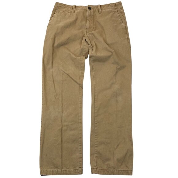 Old Navy Mens Khaki Pants 32x32 Straight-Leg Cotton-Poly Blend - Picture 1 of 16